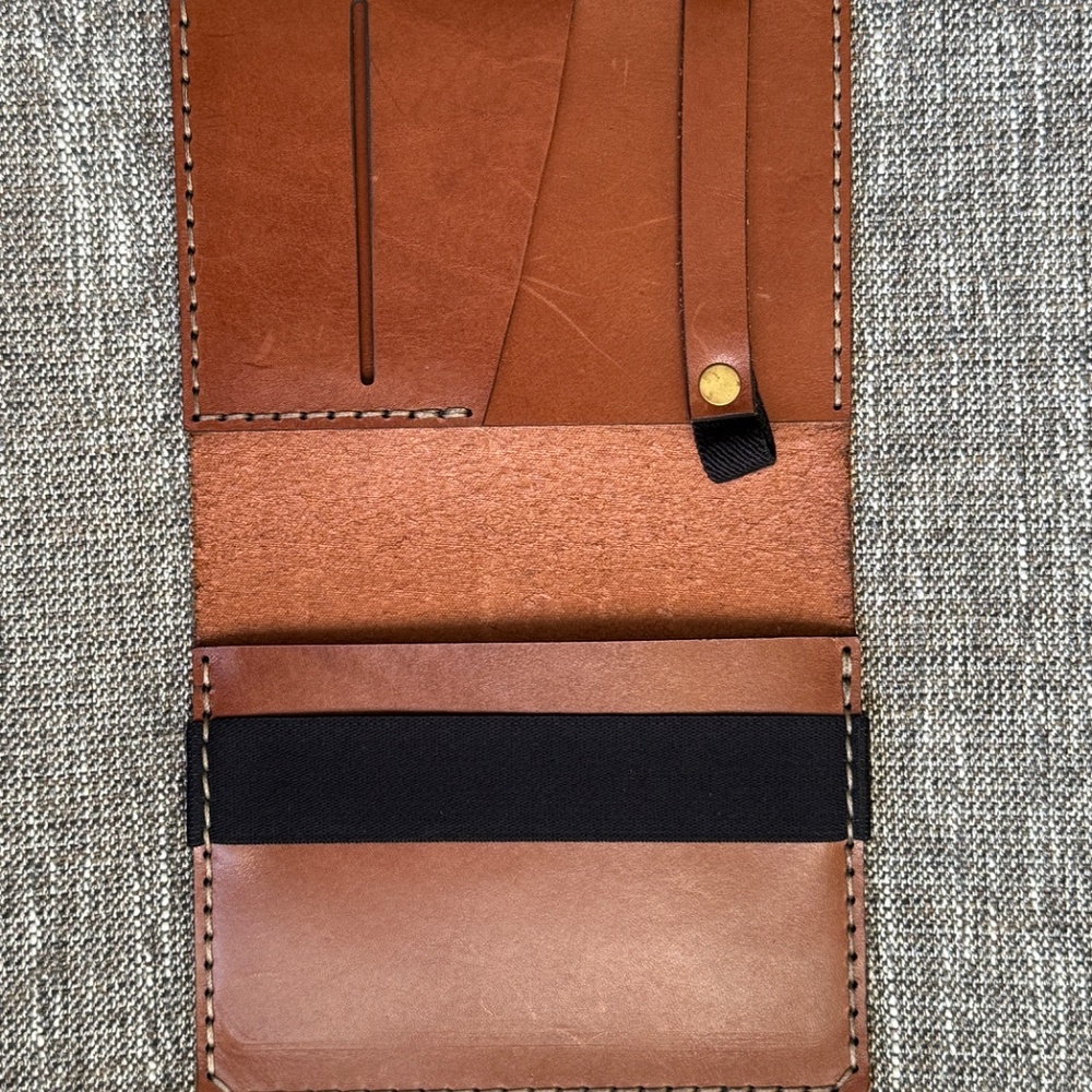 Galen Leather A6 Notebook Cover - Brown, Veg Tan Leather imported from Turkey - Picture 7 of 7